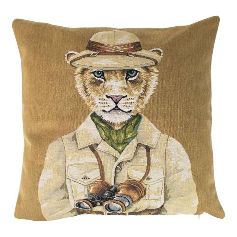 Gobelin Kussen Safari Leeuw 45x45cm Mars & More