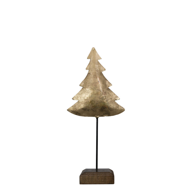 Staande Kerstboom Goud 28cm* Mars & More