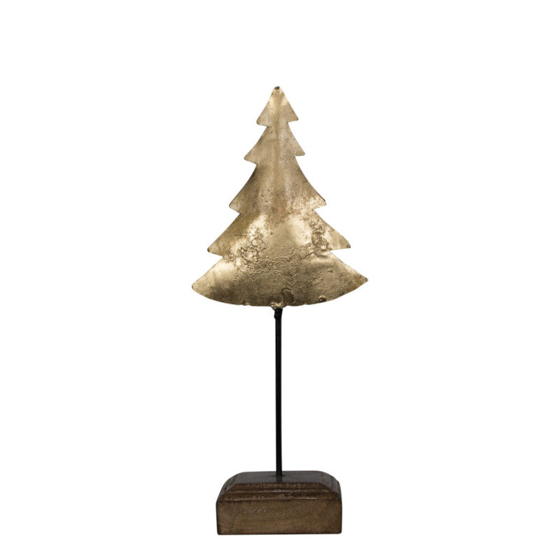 Staande Kerstboom Goud 35cm* Mars & More