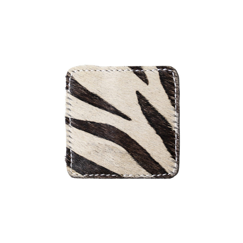 *onderzetter Vierkant Zebra 9x9cm* Mars & More