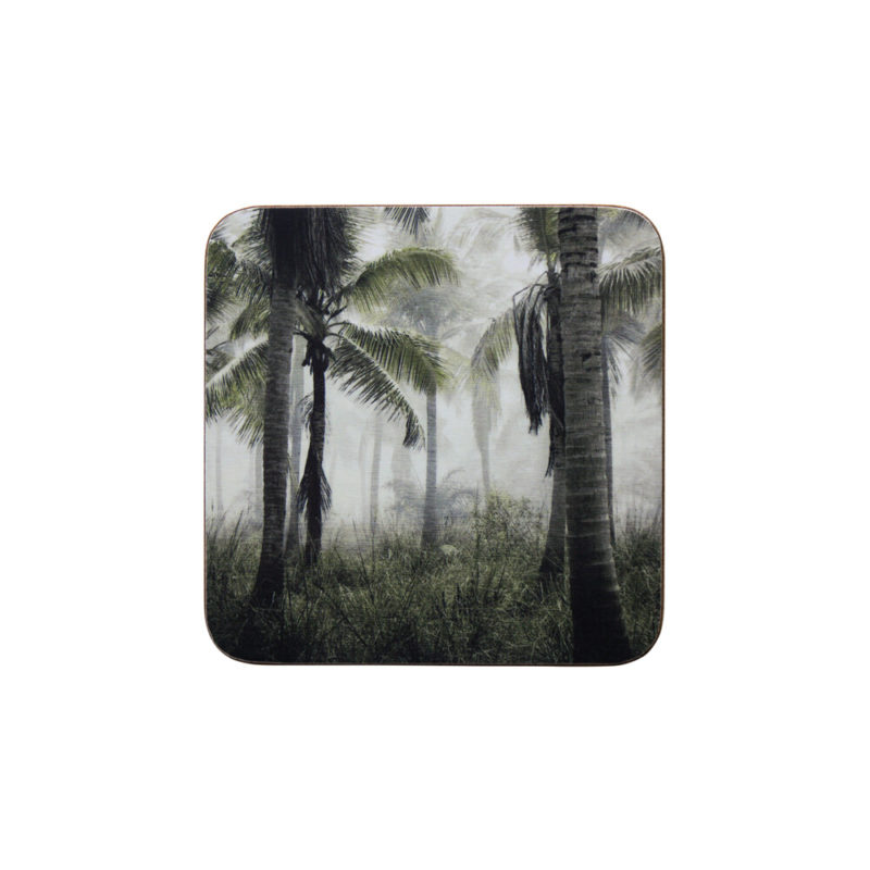 *onderzetter Jungle In Mist 10x10cm (6)* Mars & More