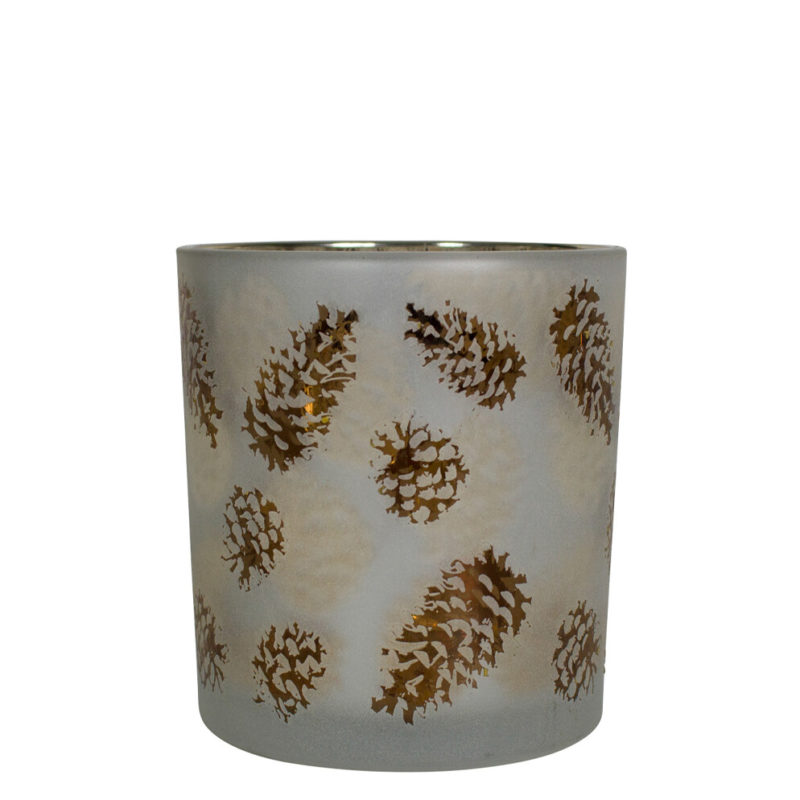 Windlicht Herfst Dennenappel Small 8cm Mars & More