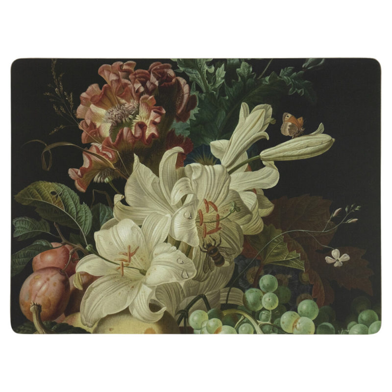 *placemat Bloemen En Fruit 30x40cm (4)* Mars & More